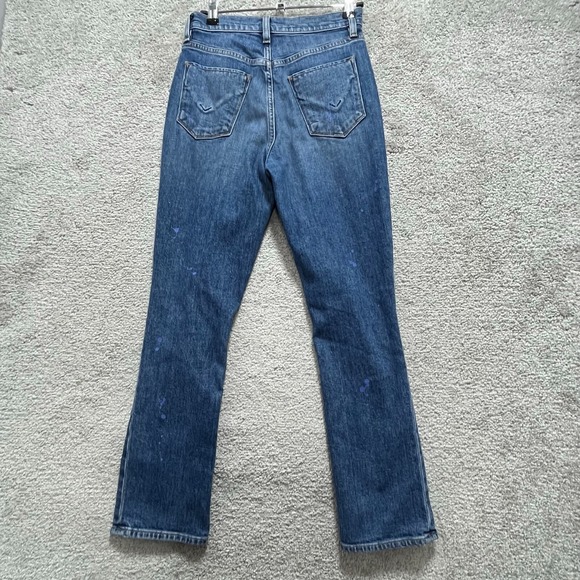 Hudson Jeans Women's 24 Blue Distressed Holly Straight Leg Mid Rise‎ 5-Pocket - Picture 8 of 16